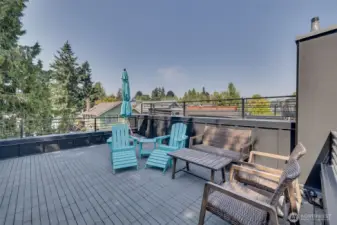 4th floor, your fabulous rooftop deck!!