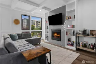 Living Room with Gas fireplace