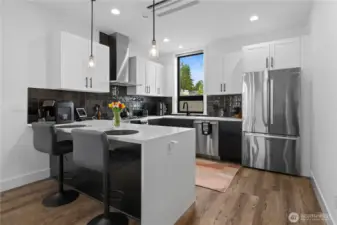 Kitchen with eating space