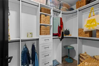 Primary walk in closet