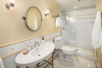 Second floor Ensuite Bath with second bedroom facing West.