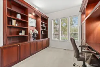 Office/Den with Built Ins