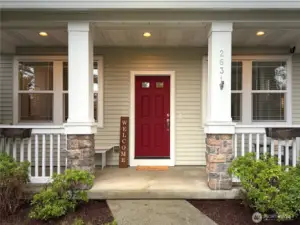 Welcoming front porch