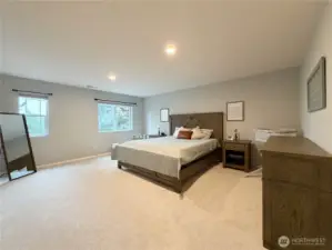 Large primary bedroom