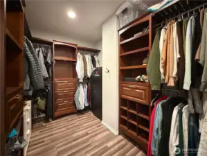 Custom walk in closet!