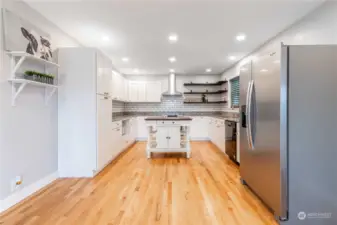 Looking into kitchen