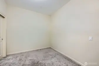 The second bedroom is perfect for a home office.