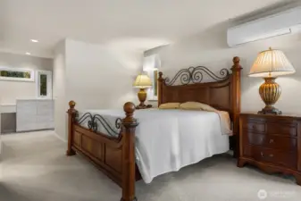Large walk-in closet area