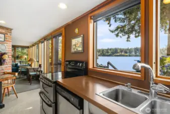 Downstairs has two entrances off their own deck and into the living space
