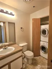 Guest bathroom and laundry room