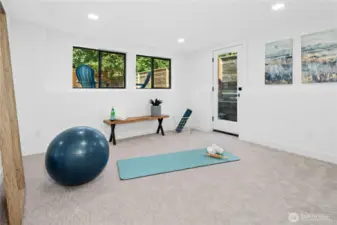 Another view of the flex space.