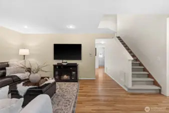 Stairs leading to second floor.