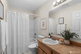 Second full bathroom upstairs.