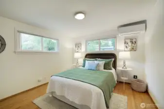 Bedroom #2 also has mini split!