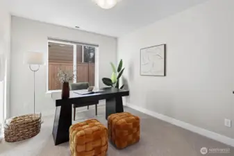 Dedicated office on main floor