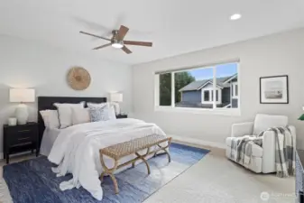 Large Primary Bedroom with walk-in closet and 5 piece ensuite bath