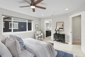 Large Primary Bedroom with walk-in closet and 5 piece ensuite bath
