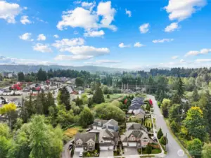 Aerial view of home