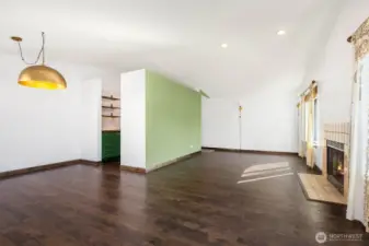 Living room & dining area