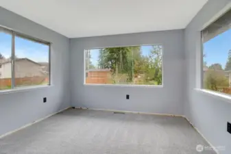 Den/office by kitchen