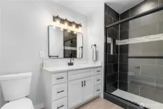 Chic and Modern Primary Bathroom