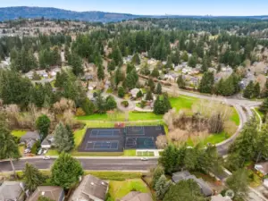 Basketball courts a short stroll from this home