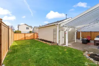 The garden space is prepped and ready for a spring planting.