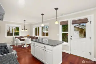 Updated kitchen with timeless finishes