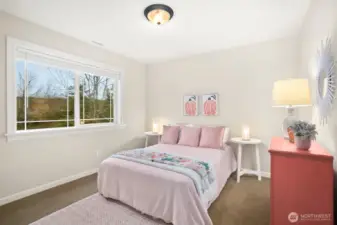 Amazing views from this lovely bedroom