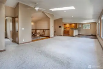 Large, open concept.