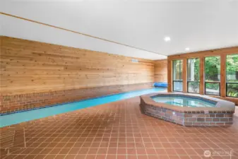 Ambiance Lighting: Illuminated pool and outdoor spaces enhance evening leisure.