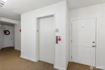 Elevator on lower level