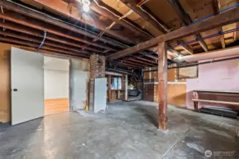 Storage in basement