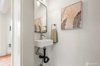 Half bath on main floor