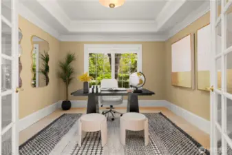 Office/flex space just off the family room.