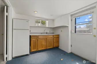 Downstairs kitchenette