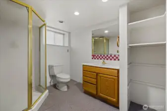 Lower level bath