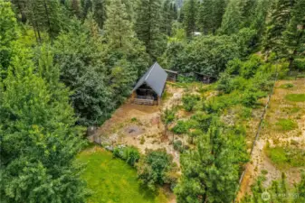 Tucked beneath the trees and surrounded by orchard and hillside, this rustic barn is more than just shelter - it’s a quiet escape and the perfect shelter for our four-legged friends.