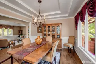 Dining with beautiful millwork