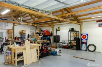 Inside garage.