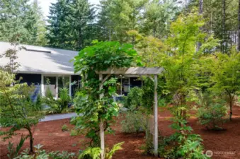 The hard work has been done and now you get to watch it flourish. The gardens have been methodically planted and cared for. So much to here to enjoy.