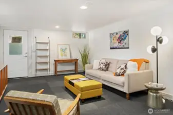 Basement with private egress