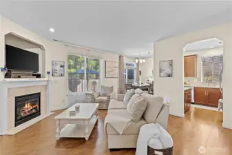 Gorgeous open concept living/dining/kitchen for easy flow and entertaining