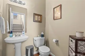 Downstairs powder room