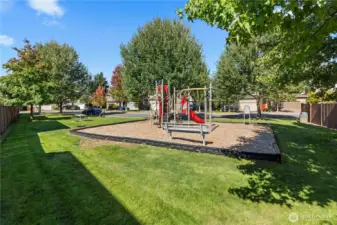 Perfectly maintained playground and park area