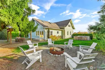 Perfect place to sit by a fire and relax.