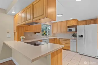 Across Kitchen toward Garden Window