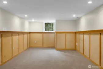 Lower level family/rec room.