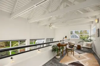 An inspiring location for creative thoughts, quiet reflection, reading, writing, art.