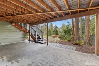 Covered Patio Off Lower Level / Separate Back Door Entrance